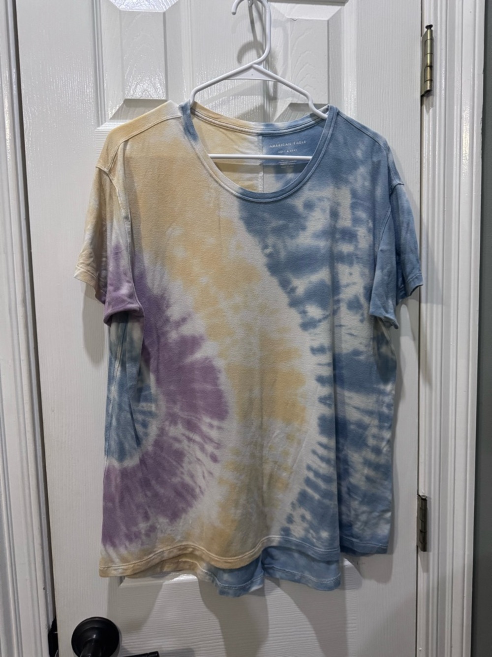 American Eagle Soft & Sexy Tee in Washed Blue
